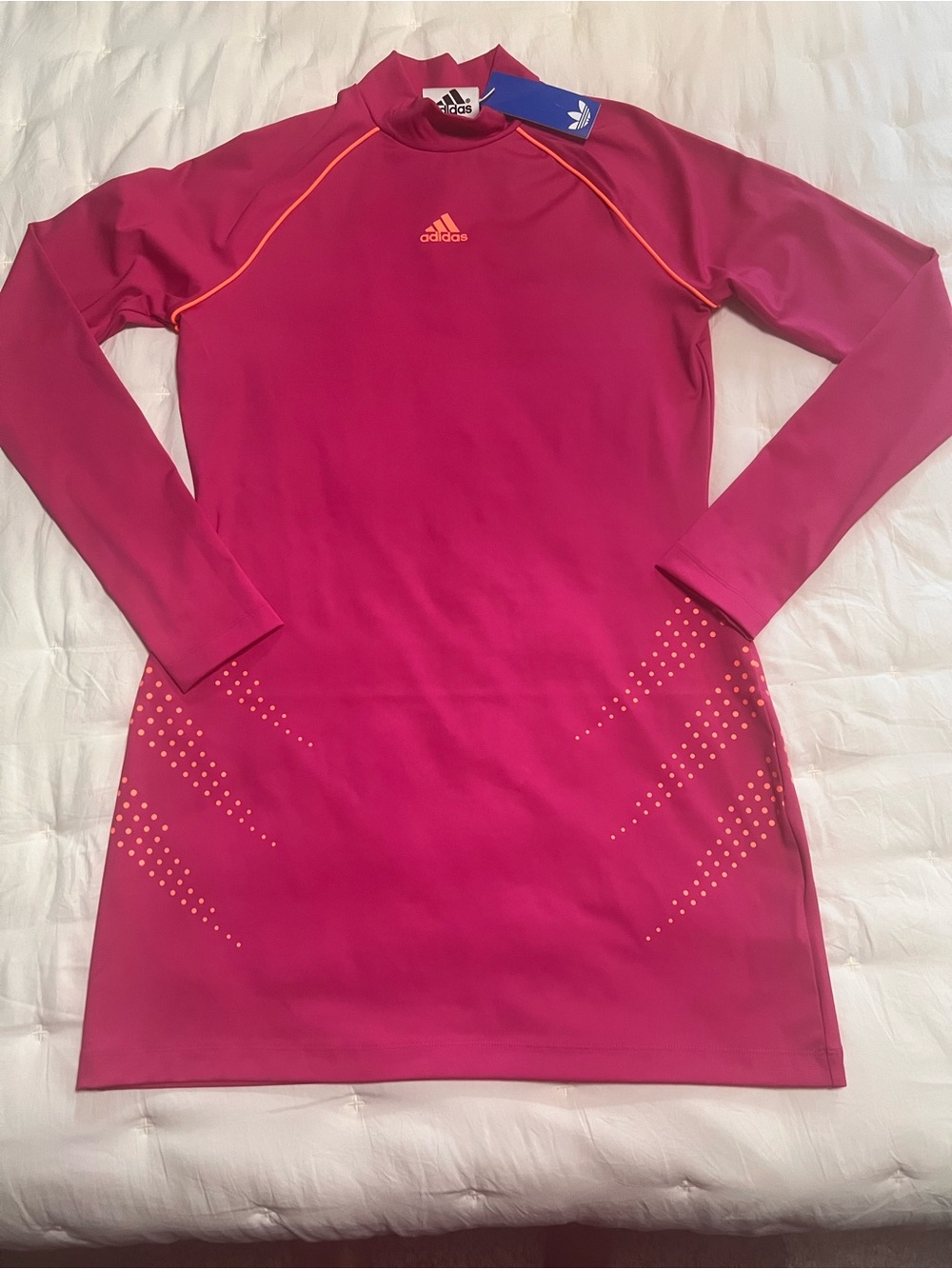 Adidas Women’s Long-Sleeve Pink Tennis Dress